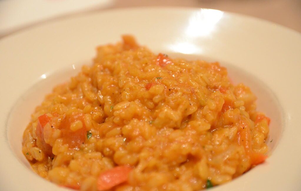 risotto con gamberoni